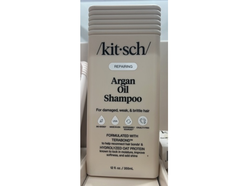 Kitsch Repairing Shampoo, Argan Oil, 12 fl oz/355 mL