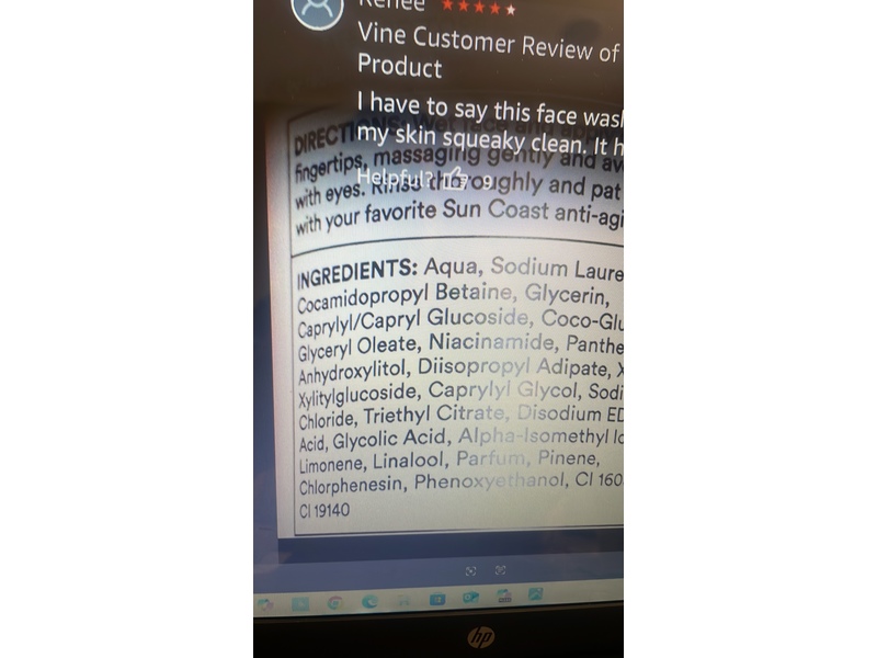 Sun Coast Sciences New Hydrate + Restore Total Face Cleanser, 4 fl oz/120 mL