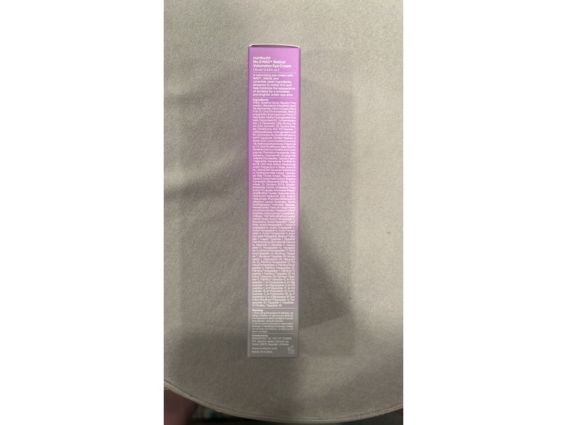 Numbuzin NAD+ Retinol Eye Cream, No.9, 0.33 fl oz/10 mL