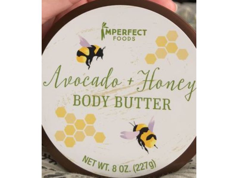 Imperfect Foods Body Butter, Avocado + Honey, 8 oz/227 g