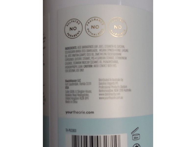 YourTheorie Pure Ultra Gentle Hypoallergenic Conditioner, 27 fl oz/800 mL