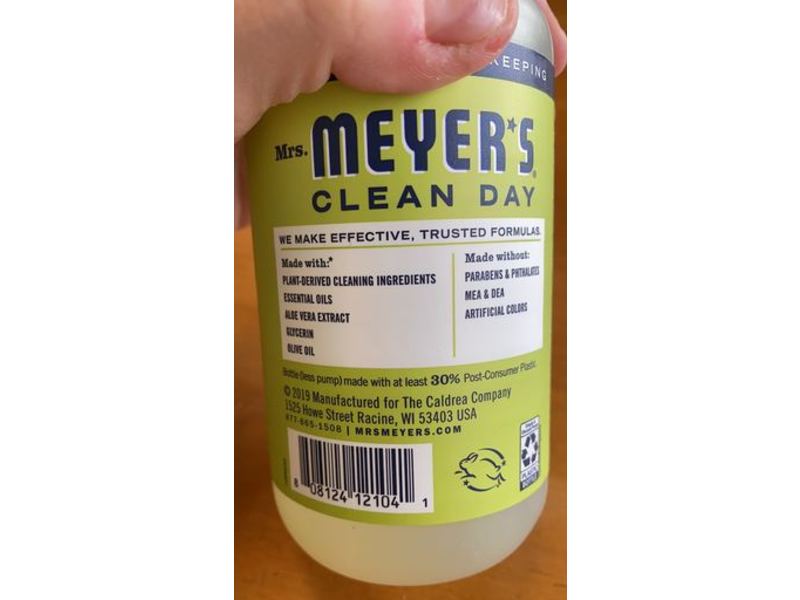 Mrs. Meyer's Hand Soap, Lemon Verbena, 12.5 fl oz