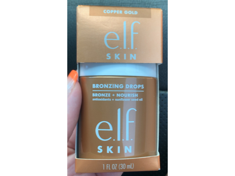 e.l.f. Skin Bronzing Drops, Copper Gold, 1 fl oz/30 mL