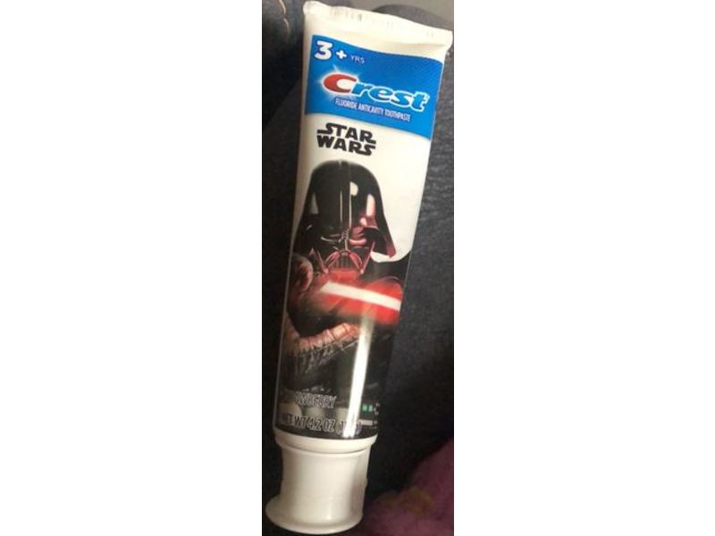 Crest Fluoride Anticavity Toothpaste, Strawberry, Star Wars, 4.2/119 g