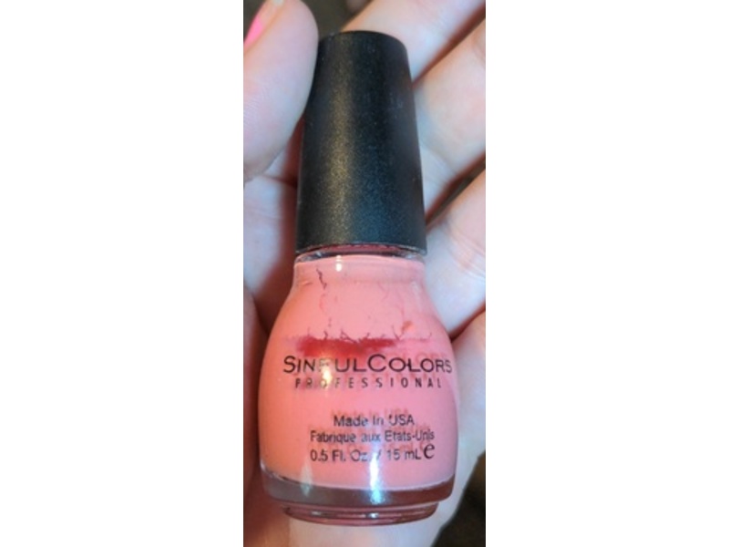 Sinful Colors Nail Polish, Island Coral 1103, 0.5 fl oz/15 mL