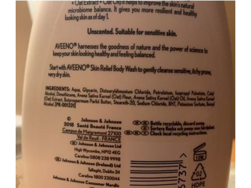 Aveeno Skin Relief Moisturising Lotion, Unscented, 300 mL