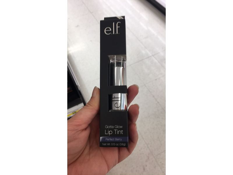 e.l.f. Gotta Glow Lip Tint, 82663 Perfect Berry, 0.13 oz