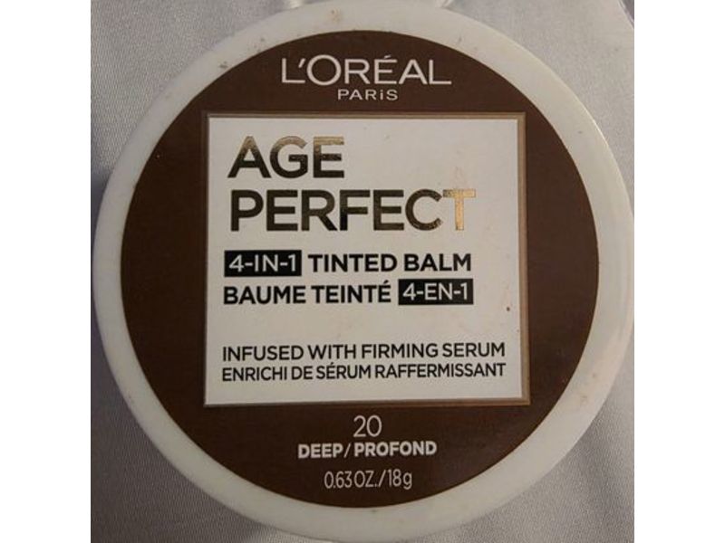 L'Oreal Paris Age Perfect 4 In 1 Tinted Balm Foundation, 20 Deep, 0.63 fl oz/18 g