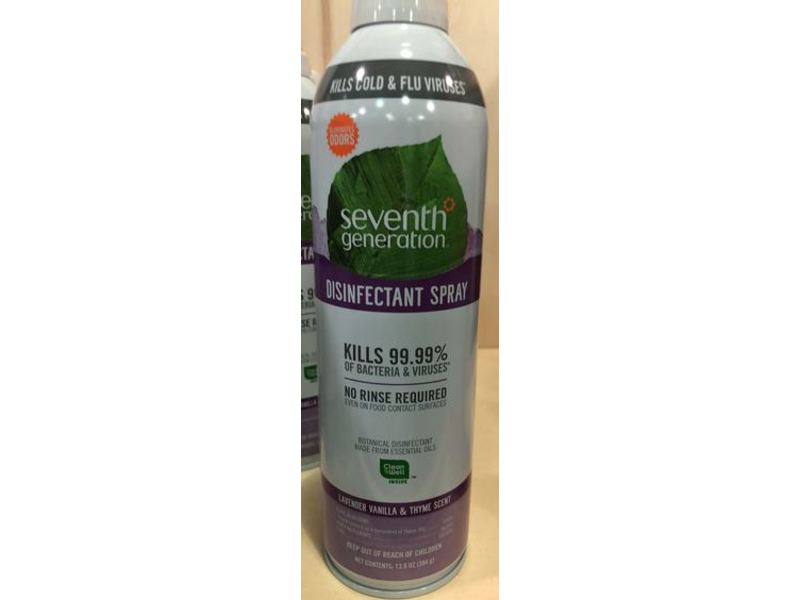 Seventh Generation Disinfectant Spray, Lavender Vanilla & Thyme Scent, 13.9 oz