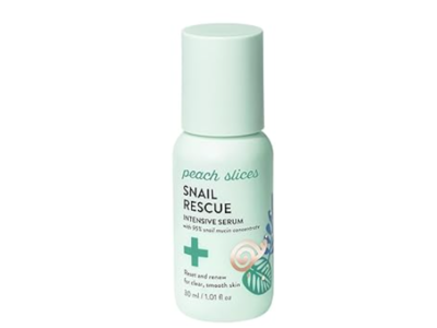 Peach & Lily Peach Slices Snail Rescue Intensive Serum, 95% Snail Mucin Concentrate, 1.01 fl oz/30 mL
