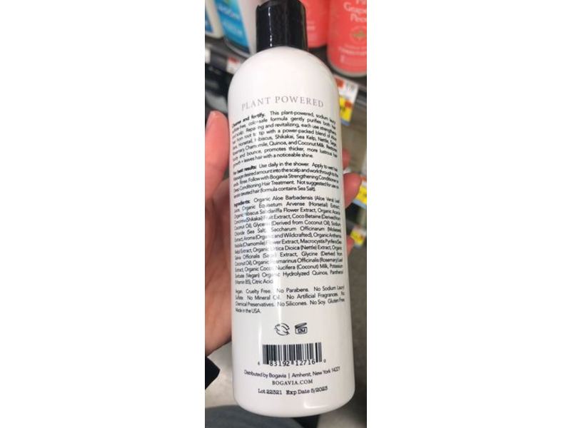 Bogavia Strengthening Shampoo, Pure+Fresh, 12 fl oz/355 mL