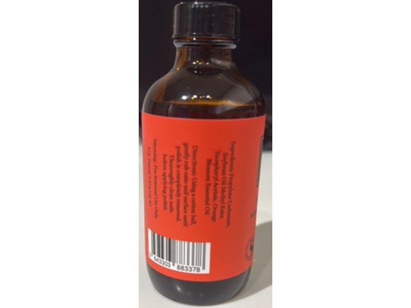 Karma Organic Nail Polish Remover, Orange Blossom Oil, 4 fl oz