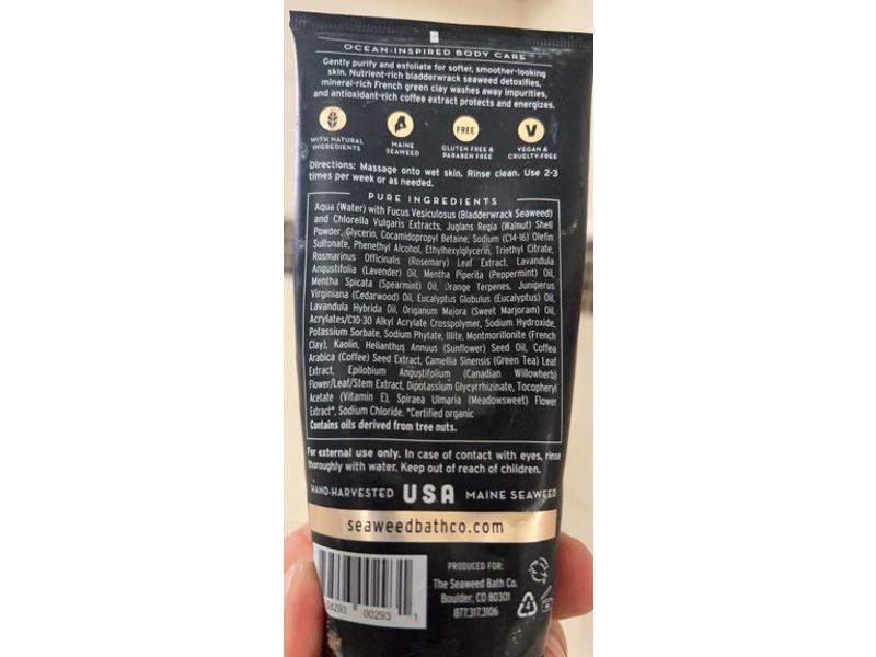 The Seaweed Bath Co. Exfoliating Detox Body Scrub, Awaken 6 fl oz/177 mL