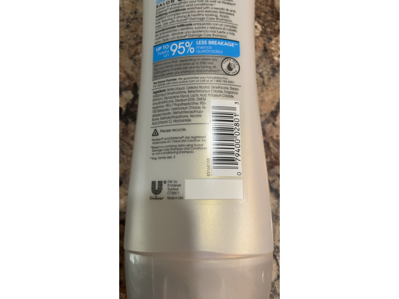 Suave Professionals Damage Care Conditioner, 12.6 fl oz/373 mL