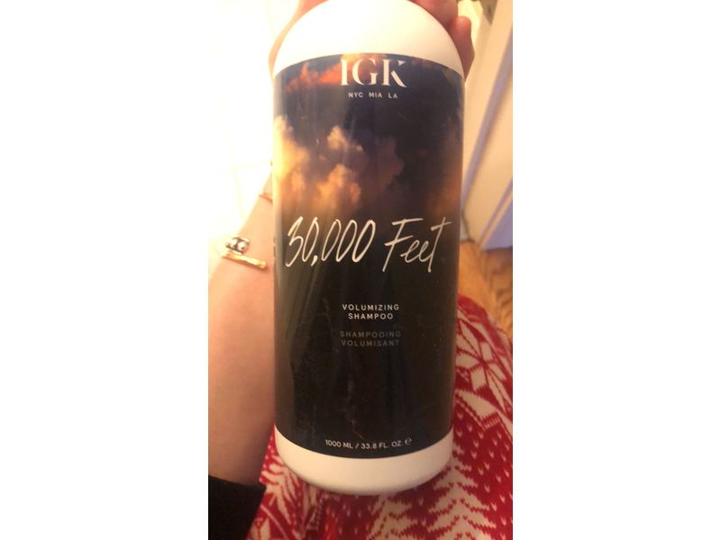 IGK 30,000 FEET Volume Shampoo Liter, 33.8 fl. oz.