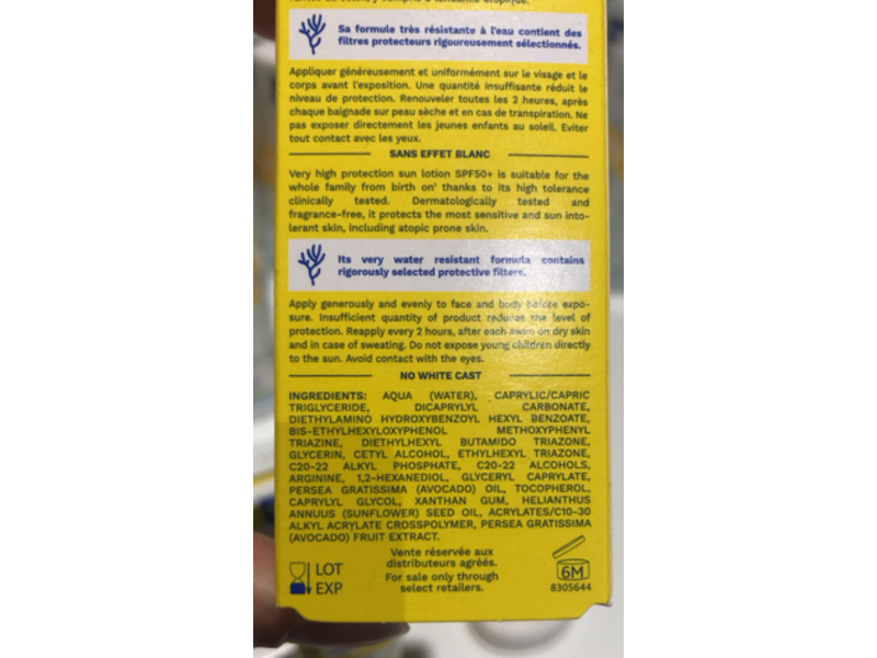 Mustela Very High Protection Sun Lotion, SPF 50+, 40 mL