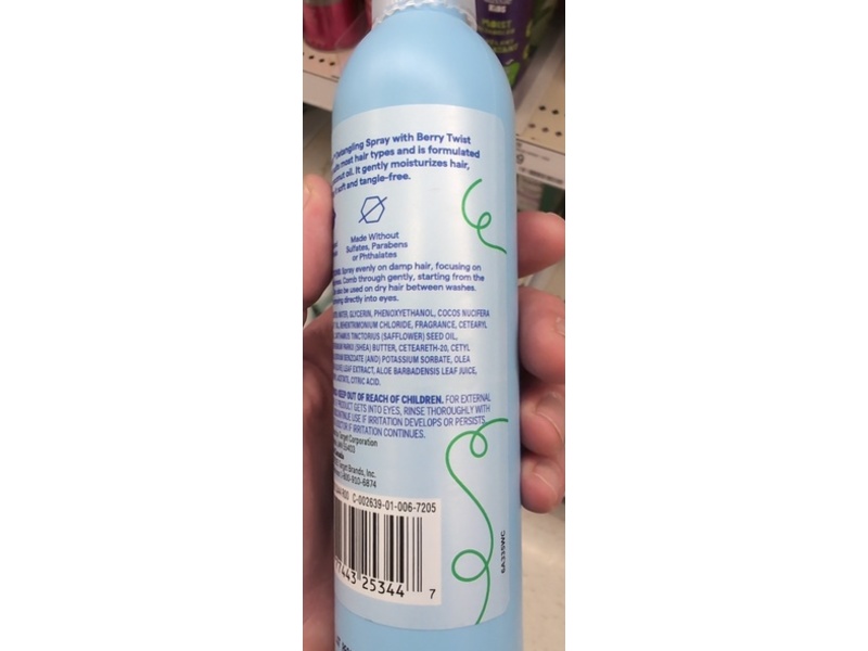 Up & Up Detangling Spray, Berry Twist Scent, 8 fl oz/236 mL