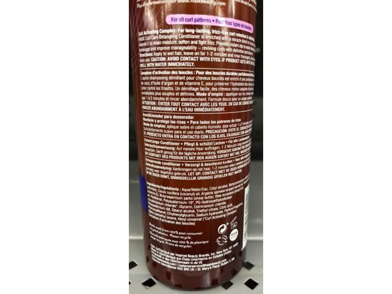 Hask Curl Care Detangling Conditioner, 12 fl oz/355 ml