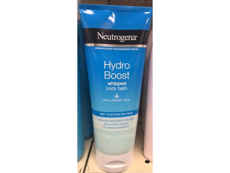 Neutrogena Hydro Boost Whipped Body Balm, Hyaluronic Acid, Dry To Extra Dry Skin, 7 oz/198 g