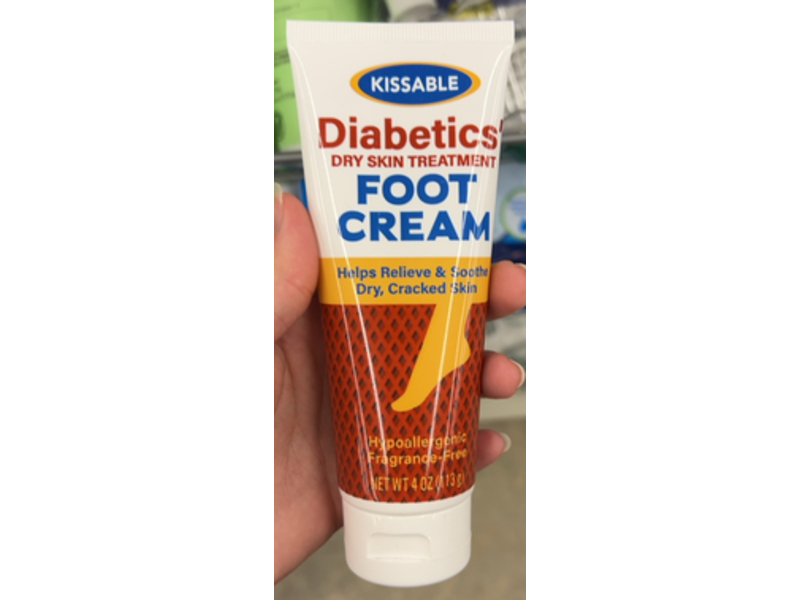 Kissable Diabetics' Dry Skin Treatment Foot Cream, 4 oz/13 g, Pack Of 2