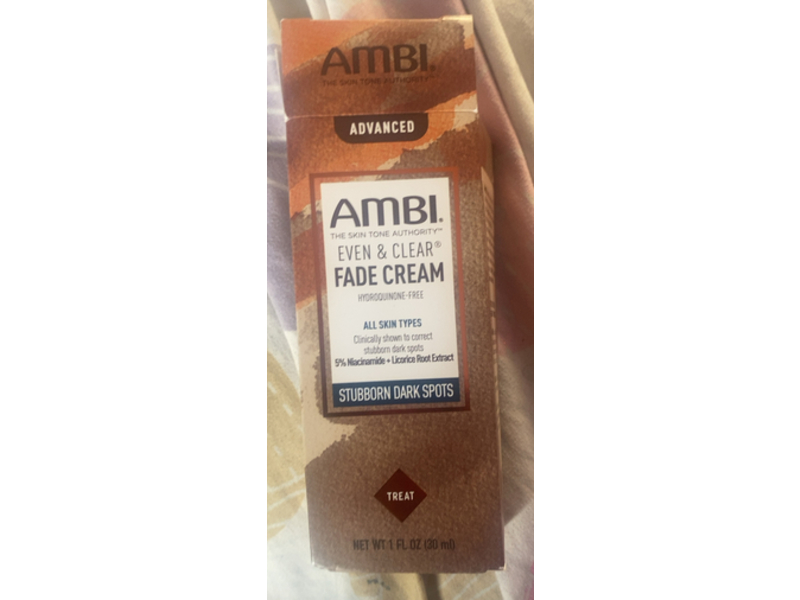 Ambi Even & Clear Advanced Fade Cream, 5% Niacinamide + Licorice Root Extract, 1 fl oz/30 mL
