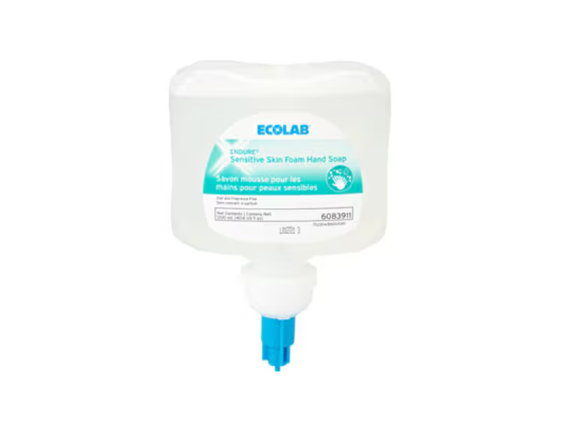 Ecolab Endure Sensitive Skin Foam Hand Soap, 40.6 fl oz/1200 mL