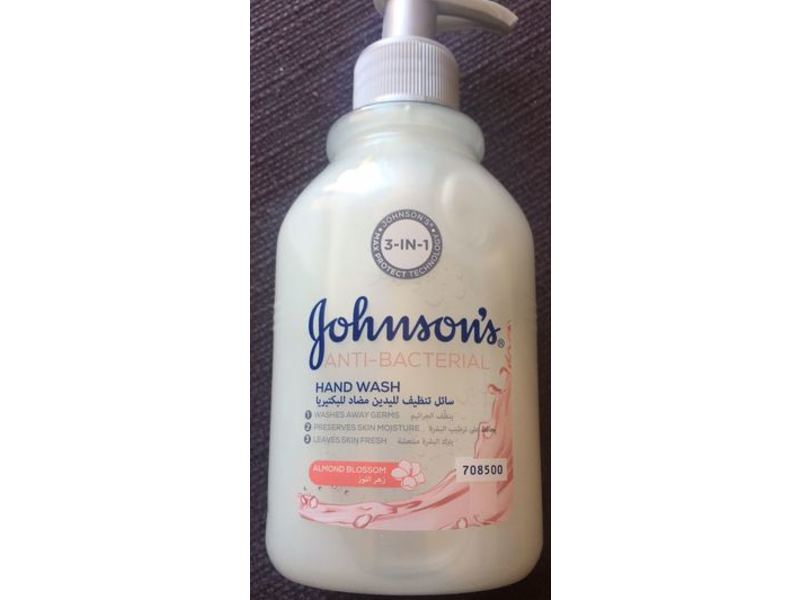Johnson's Anti-Bacterial Hand Wash, Almond Blossom, 300 mL