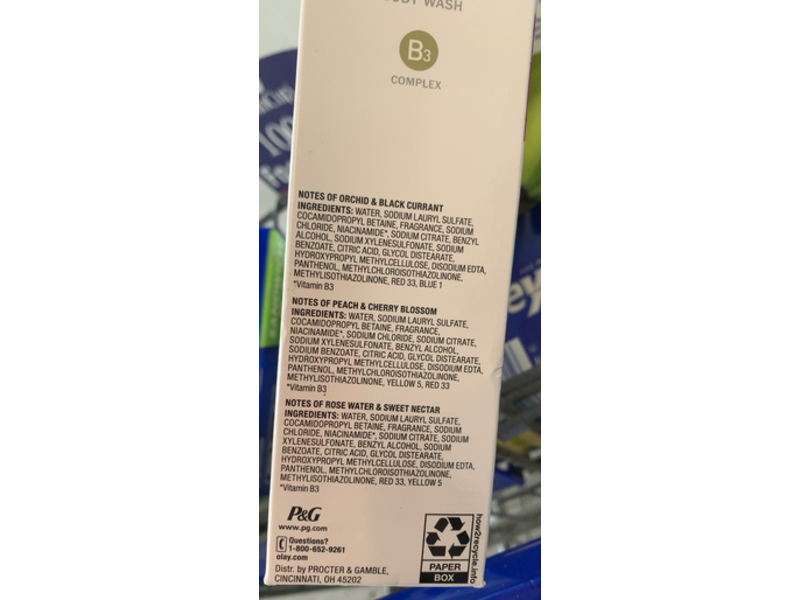 Olay Fresh Outlast Body Wash, Orchid & Black Current, Peach & Cherry Blossom, Rose Water & Sweet Nectar, 70.8 fl oz/2.09, Pack Of 3