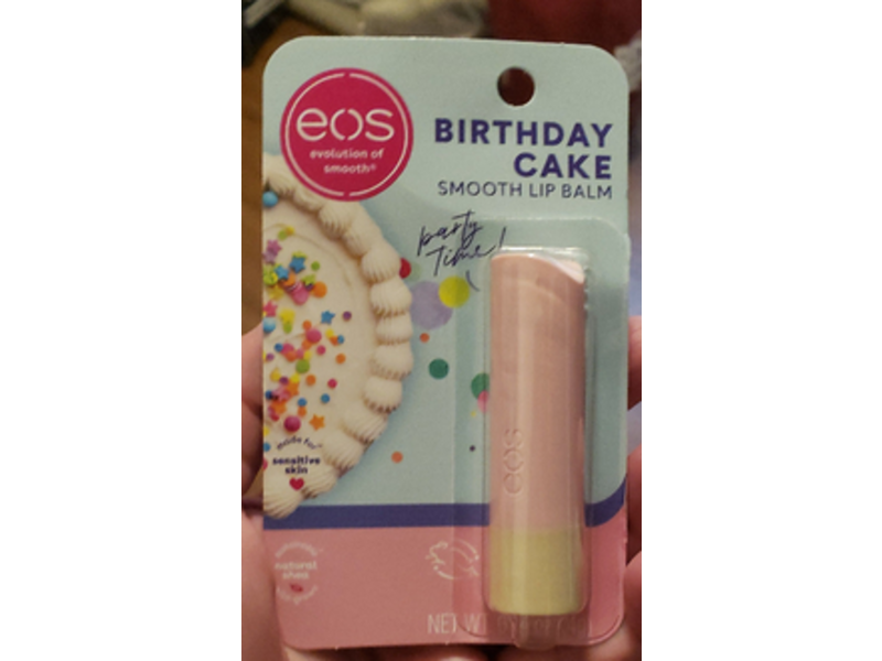Eos Smooth Lip Balm, Birthday Cake, 0.14 oz/4 g