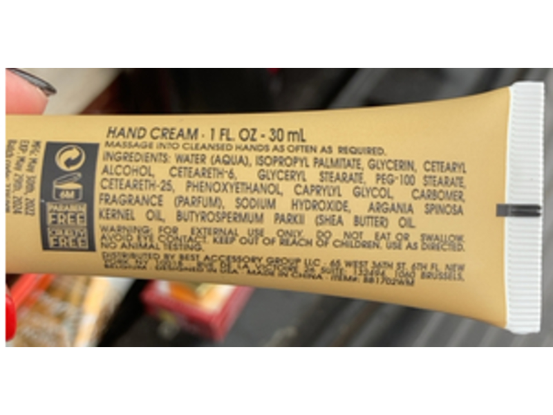 Beauty Spot Hand Cream, Vanilla & Juniper Berries Scented, 1 fl oz/30 mL