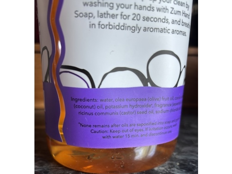 Zum Hand Soap Refill, Lavender, 32 fl oz/0.94 L