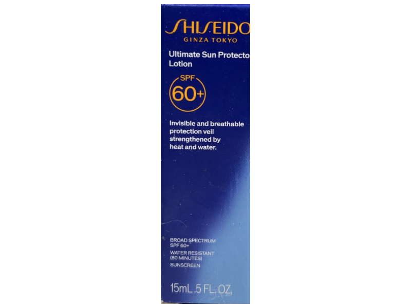 Shiseido Ultimate Sun Protector Lotion, SPF 60+, 0.5 fl oz/15 mL