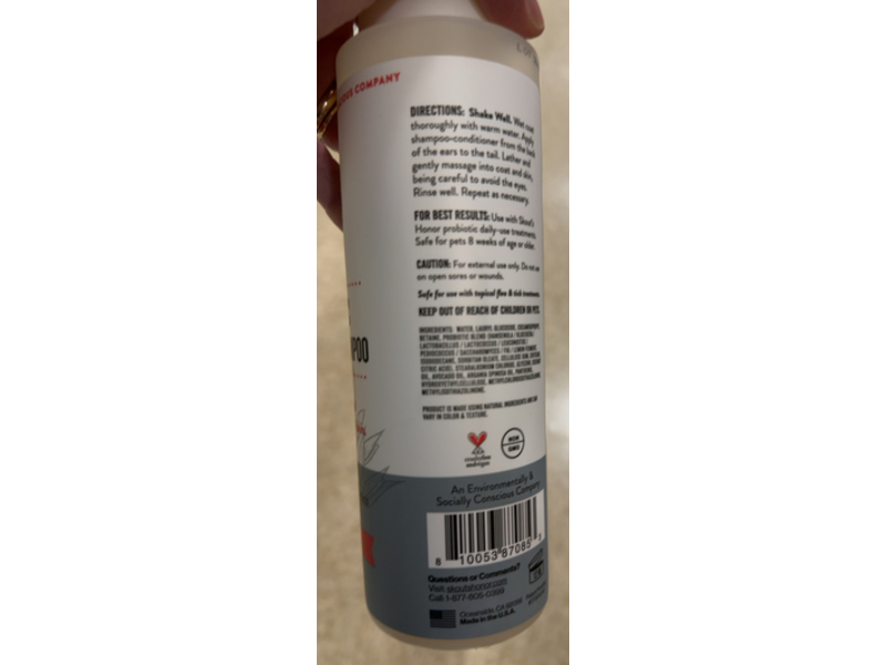 Skout's Honor Probiotic Itch Relief Shampoo, 16 fl oz/473 mL