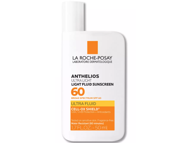 La Roche-Posay Face Ultra Light Fluid Sunscreen, SPF 60, 0.17 fl oz/5 mL