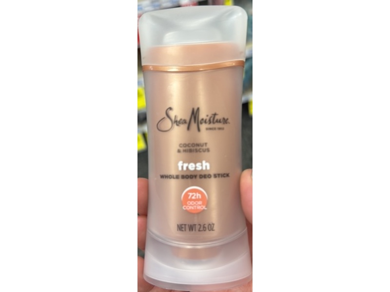 SheaMoisture Fresh Whole Body Deodorant Stick, Coconut & Hibiscus, 2.6 oz