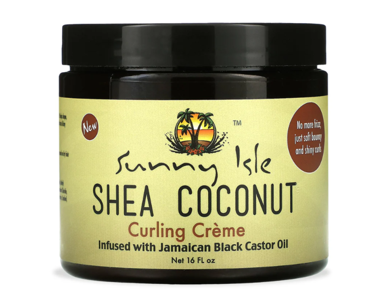 Sunny Isle Shea Coconut Curling Creme, Jamaican Black Castor Oil, 16 fl oz