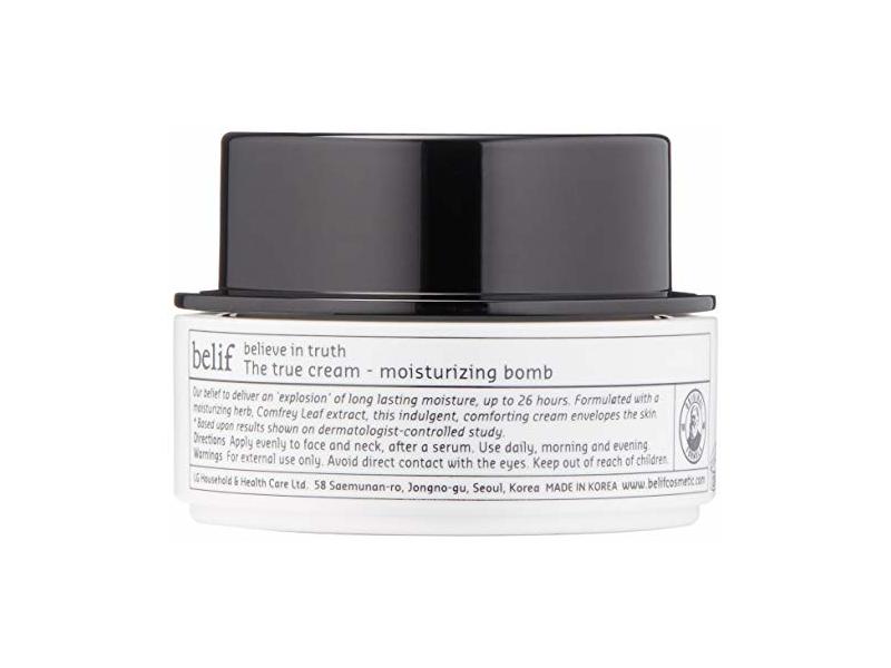 Belif the True Cream Moisturizing Bomb | Moisturizer for Dry Skin | Face Cream, Hydration, Clean Beauty, 1.68 Fl Oz (Pack of 1)