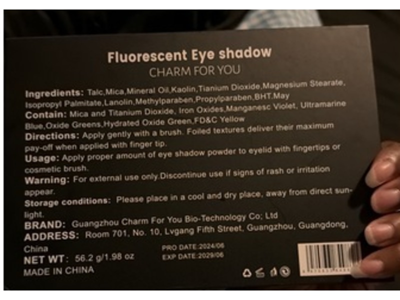 Charm For You 24 Color Fluorescent Eyeshadow Palette