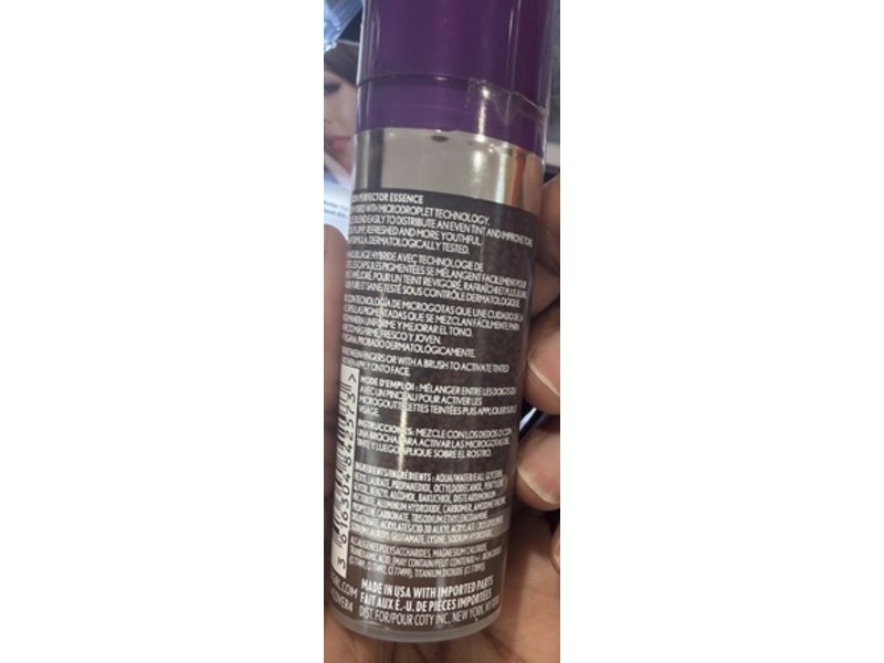 Covergirl Simply Ageless Skin Perfector Essence, 80 Deep, 0.5% Bakuchiol, 1 fl oz/30 mL