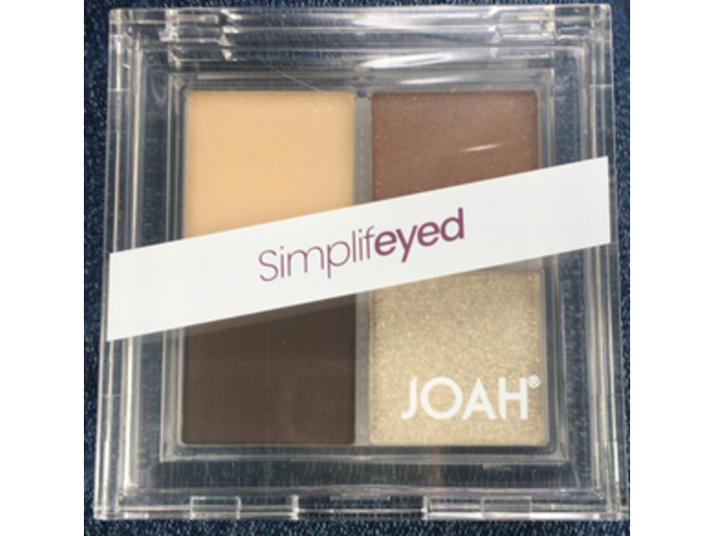 Joah Simplifeyed Powder Quad, JEQ01 Taupe For The Best, 0.042 oz/1.18 g