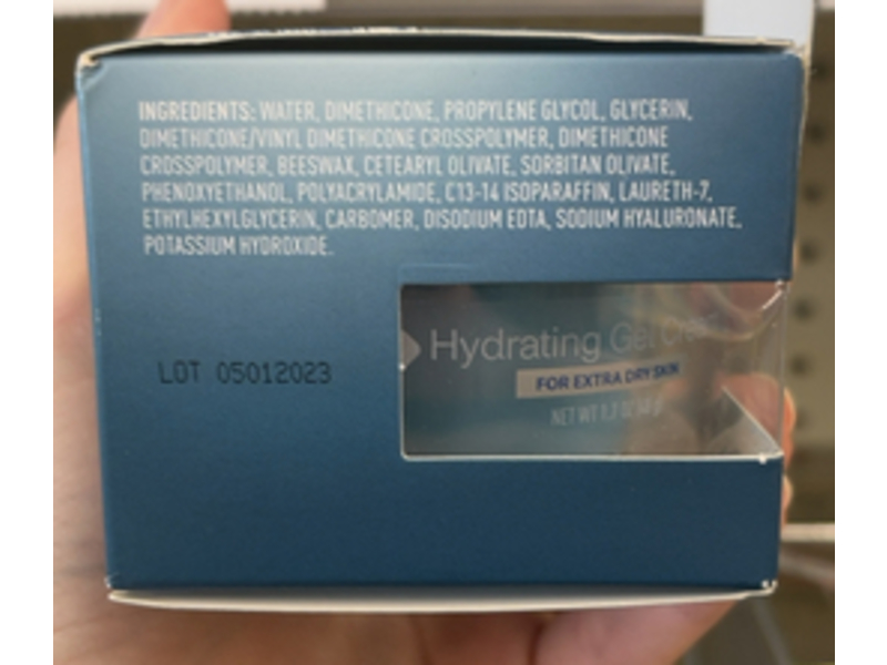 Neutrogena Hydrating Gel Cream, Hyaluronic Acid, 1.7 oz/48 g