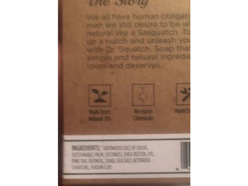 Dr. Squatch Exfoliating Bar, Pine Tar, 5 oz