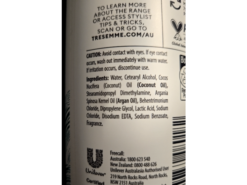 TreSemme Smooth Curls Step No 2 Conditioner, Argan Oil, 500 mL