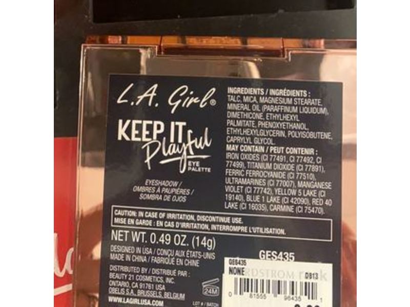 L.A Girl Keep It Playful Eyeshadow Palette, Foreplay, 0.49 oz/14 g