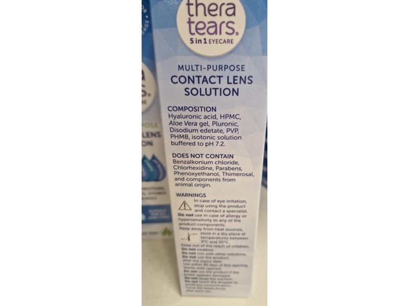 Thera Tears 5 In 1 Eyecare Multi-Purpose Contact Lens Solution, 100 mL