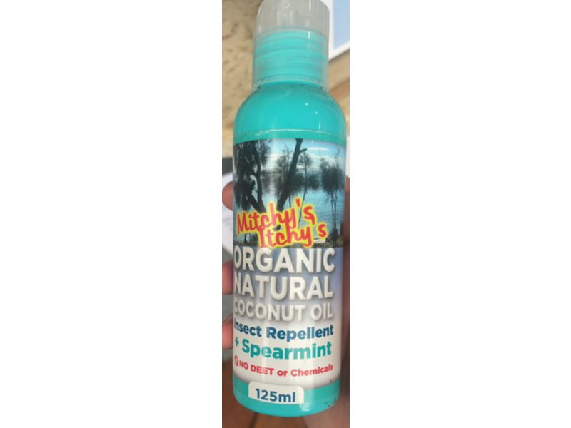 Mitchy's Itchy's Organic Natural Insert Repellent + Spearmint, Coconut Oil, 125 mL