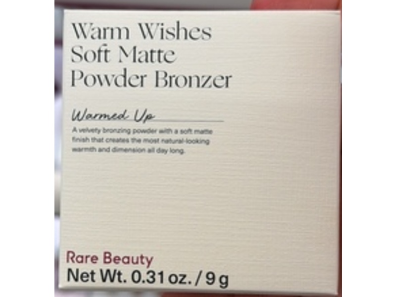 Rare Beauty Warm Wishes Soft Matte Powder Bronzer, Warmed Up, 0.31 fl oz/9 g