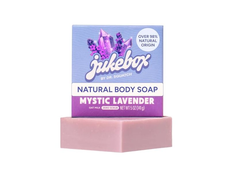 Jukebox By Dr. Squatch Natural Body Soap, Mystic Lavender, 5 oz/141 g