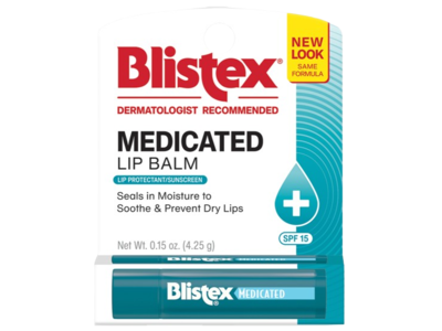 Blistex Medicated Lip Balm, 0.15 oz/4.25 g, Pack Of 4