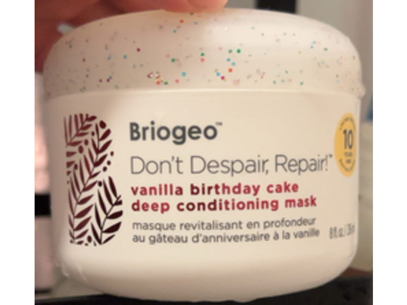 Briogeo Don't Despair, Repair! Deep Conditioning Mask, Vanilla Birthday Cake, 8 fl oz/236 mL